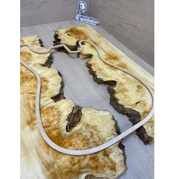 Клён Американский Каповый заготовка на топ под заливку Смешанный ААА Кап ААА 18х430х580 мм - 2 шт-7