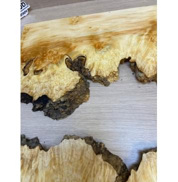 Клён Американский Каповый заготовка на топ под заливку Смешанный ААА Кап ААА 18х430х580 мм - 2 шт-12