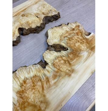 Клён Американский Каповый заготовка на топ под заливку Смешанный ААА Кап ААА 18х430х580 мм - 2 шт-11