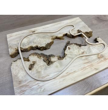 Клён Американский Каповый заготовка на топ под заливку Смешанный ААА Кап АА 20х420х545 мм - 2 шт-5