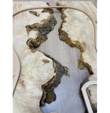 Клён Американский Каповый заготовка на топ под заливку Смешанный ААА Кап АА 20х420х545 мм - 2 шт-4