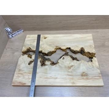 Клён Американский Каповый заготовка на топ под заливку Смешанный ААА Кап АА 20х420х545 мм - 2 шт-11