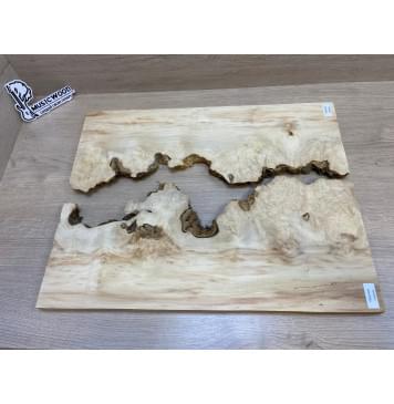 Клён Американский Каповый заготовка на топ под заливку Смешанный ААА Кап АА 20х420х545 мм - 2 шт-13