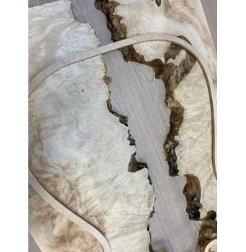 Клён Американский Каповый заготовка на топ под заливку Смешанный ААА Кап ААА 16х380х580 мм - 2 шт-4