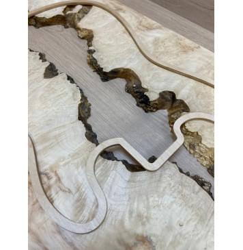 Клён Американский Каповый заготовка на топ под заливку Смешанный ААА Кап ААА 16х380х580 мм - 2 шт-8