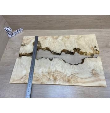 Клён Американский Каповый заготовка на топ под заливку Смешанный ААА Кап ААА 16х380х580 мм - 2 шт-10