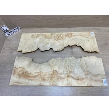 Клён Американский Каповый заготовка на топ под заливку Смешанный ААА Кап ААА 16х380х580 мм - 2 шт-9