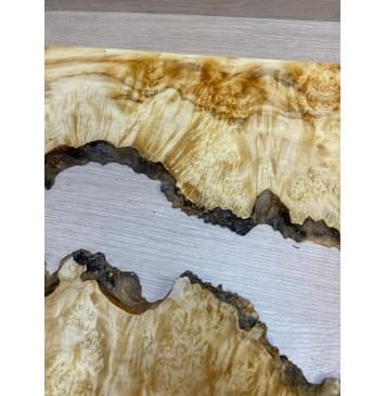 Клён Американский Каповый заготовка на топ под заливку Смешанный ААА Кап ААА 16х380х580 мм - 2 шт-11