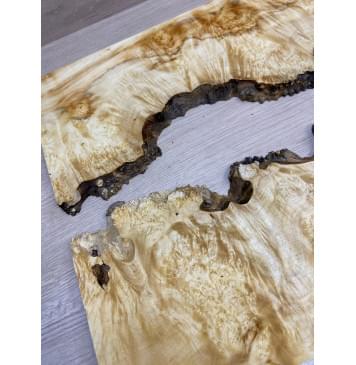 Клён Американский Каповый заготовка на топ под заливку Смешанный ААА Кап ААА 16х380х580 мм - 2 шт-15