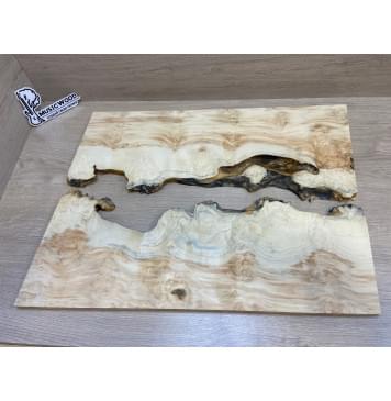 Клён Американский Каповый заготовка на топ под заливку Смешанный ААА Кап ААА 18х455х590 мм - 2 шт-2