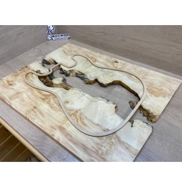 Клён Американский Каповый заготовка на топ под заливку Смешанный ААА Кап ААА 18х455х590 мм - 2 шт-5