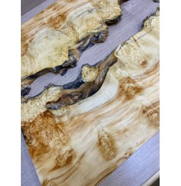 Клён Американский Каповый заготовка на топ под заливку Смешанный ААА Кап ААА 18х455х590 мм - 2 шт-13