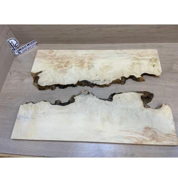 Клён Американский Каповый заготовка на топ под заливку Смешанный ААА Кап АА 18х420х610 мм - 2 шт-2