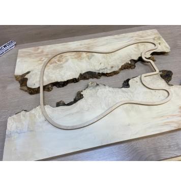 Клён Американский Каповый заготовка на топ под заливку Смешанный ААА Кап АА 18х420х610 мм - 2 шт-3