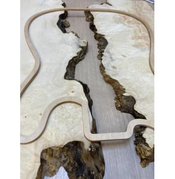 Клён Американский Каповый заготовка на топ под заливку Смешанный ААА Кап АА 18х420х610 мм - 2 шт-5