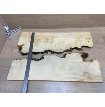 Клён Американский Каповый заготовка на топ под заливку Смешанный ААА Кап АА 18х420х610 мм - 2 шт-7