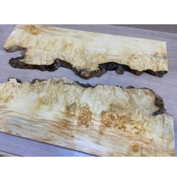 Клён Американский Каповый заготовка на топ под заливку Смешанный ААА Кап АА 18х420х610 мм - 2 шт-13