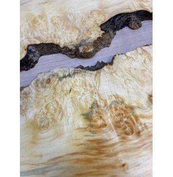 Клён Американский Каповый заготовка на топ под заливку Смешанный ААА Кап АА 18х420х610 мм - 2 шт-10