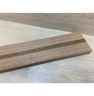 Сапели/Овенгкол заготовка для переклеенного грифа электрогитары Смешанный АА 26х(43-15-43)х750 мм - из 3х частей-1