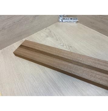 Сапели/Овенгкол заготовка для переклеенного грифа электрогитары Смешанный АА 26х(43-15-43)х750 мм - из 3х частей-2