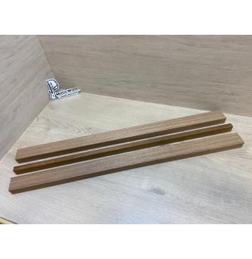 Сапели/Овенгкол заготовка для переклеенного грифа электрогитары Смешанный АА 26х(43-15-43)х750 мм - из 3х частей-4