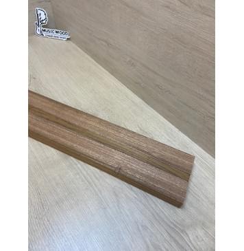 Сапели/Овенгкол заготовка для переклеенного грифа электрогитары Смешанный АА 26х(43-15-43)х750 мм - из 3х частей-11