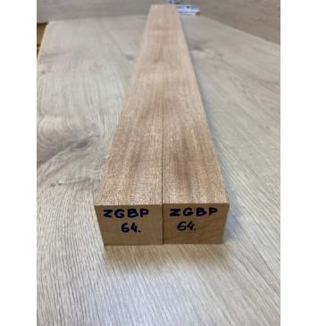 Окуме (Габон) заготовка для переклеенного грифа бас-гитары Радиал АА 44х(44-44)х980 мм-из 2ух частей-3