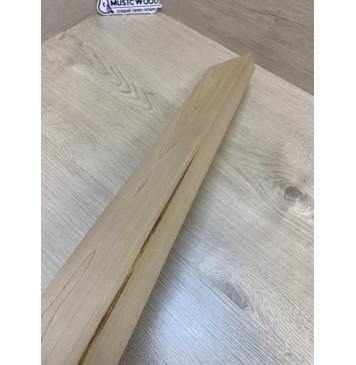 Клён Печёный 150 гр заготовка грифа безголовой гитары Тангент АА 27х75х585 мм-5