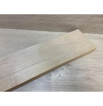 Клён Печёный 150гр заготовка грифа для электрогитары Смешанный АА 27.5х117х705 мм-9