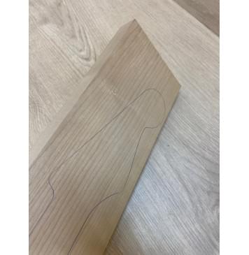 Клён Печёный 150гр заготовка грифа для электрогитары Смешанный АА 27.5х117х705 мм-3