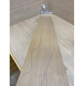 Клён Печёный 150гр заготовка грифа для электрогитары Смешанный АА 27.5х117х705 мм-6