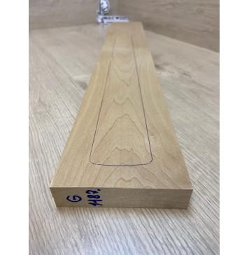 Клён Печёный 150гр заготовка грифа для электрогитары Тангент А 26х110х735 мм-4