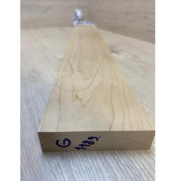 Клён Печёный 150гр заготовка грифа для электрогитары Тангент АА 27.5х110х740 мм-2