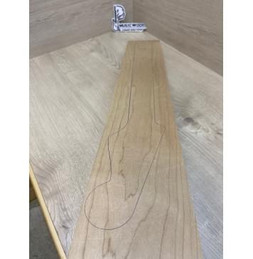 Клён Печёный 150гр заготовка грифа для электрогитары Тангент АА 27.5х110х740 мм-8