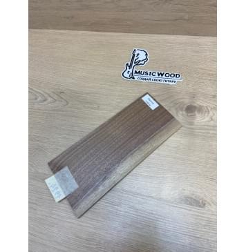 Орех Американский Заболонь заготовка накладки на головку грифа Радиал АА 6х118-104х245 мм-1