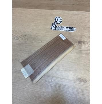 Орех Американский Заболонь заготовка накладки на головку грифа Радиал АА 4х118-104х245 мм-1