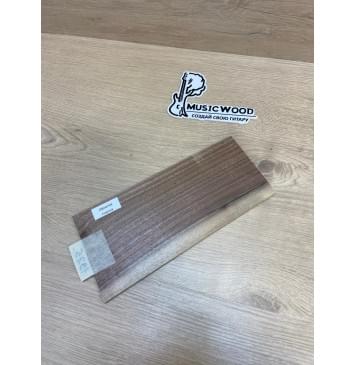 Орех Американский Заболонь заготовка накладки на головку грифа Радиал АА 5х118-104х245 мм-4