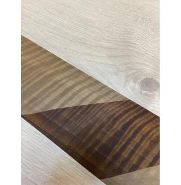 Орех Грецкий Волнистый Печёный 180гр заготовка накладки для электрогитары Радиал АА Волна ААА 8х76х560 мм-7