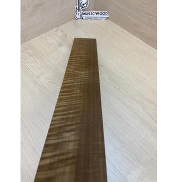 Орех Грецкий Волнистый Печёный 180гр заготовка накладки для электрогитары Радиал ААА Волна АА 7.5х78х550 мм-6