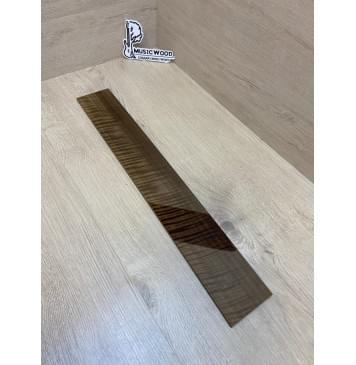 Орех Грецкий Волнистый Печёный 180гр заготовка накладки для электрогитары Радиал ААА Волна АА 7.5х78х550 мм-17