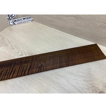 Орех Грецкий Волнистый Печёный 180гр заготовка накладки для электрогитары Радиал ААА Волна АА 7.5х78х550 мм-10