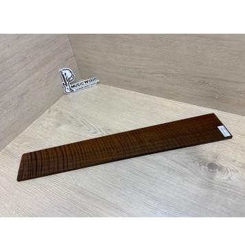 Орех Грецкий Волнистый Печёный 180гр заготовка накладки для электрогитары Радиал АА Волна ААА 8.5х92-77х555 мм-0