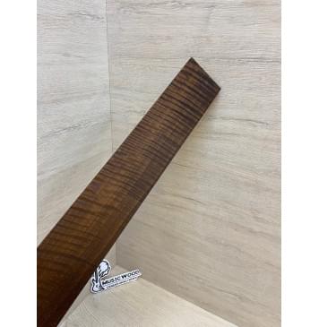 Орех Грецкий Волнистый Печёный 180гр заготовка накладки для электрогитары Радиал АА Волна ААА 9х72х555 мм-14