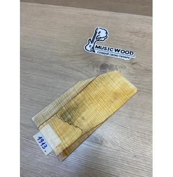 Клён Американский Spalted Волнистый заготовка накладки на головку грифа Смешанный ААА Волна ААА 5х108-72х210 мм (Уценка-гнилостные поражения древесины,под стабилизацию или работу с порозаполнителями)-0