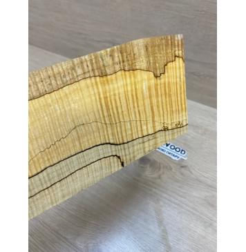 Клён Американский Spalted Волнистый заготовка накладки на головку грифа Смешанный ААА Волна ААА 5х108-103х225-205 мм (Уценка-гнилостные поражения древесины,под стабилизацию или работу с порозаполнителями)-4