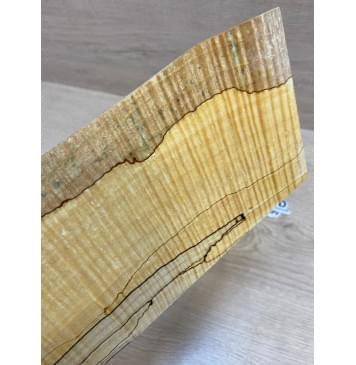 Клён Американский Spalted Волнистый заготовка накладки на головку грифа Смешанный ААА Волна ААА 5х108-103х225-205 мм (Уценка-гнилостные поражения древесины,под стабилизацию или работу с порозаполнителями)-4
