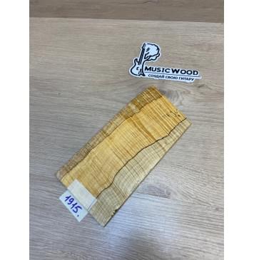 Клён Американский Spalted Волнистый заготовка накладки на головку грифа Смешанный ААА Волна ААА 5х108-103х225-205 мм (Уценка-гнилостные поражения древесины,под стабилизацию или работу с порозаполнителями)-0