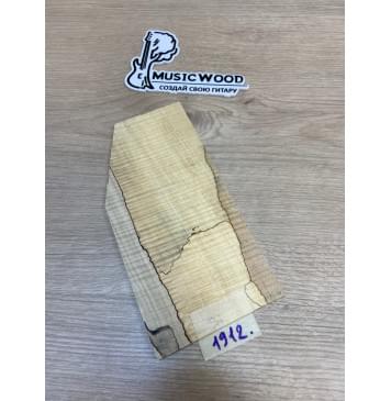 Клён Американский Spalted Волнистый заготовка накладки на головку грифа Смешанный ААА Волна ААА 5х108-70х210 мм (Уценка-гнилостные поражения древесины,под стабилизацию или работу с порозаполнителями)-1