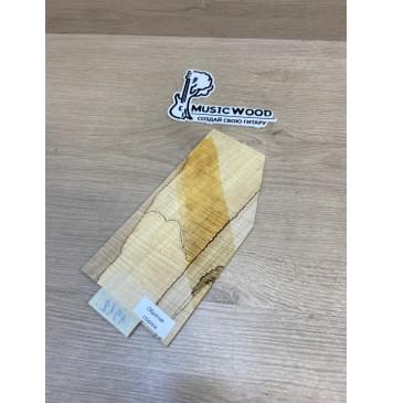 Клён Американский Spalted Волнистый заготовка накладки на головку грифа Смешанный ААА Волна ААА 5х108-70х210 мм (Уценка-гнилостные поражения древесины,под стабилизацию или работу с порозаполнителями)-3