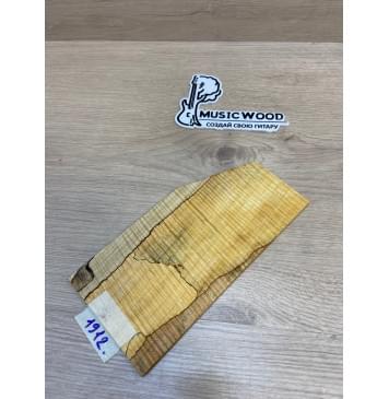 Клён Американский Spalted Волнистый заготовка накладки на головку грифа Смешанный ААА Волна ААА 5х108-70х210 мм (Уценка-гнилостные поражения древесины,под стабилизацию или работу с порозаполнителями)-0